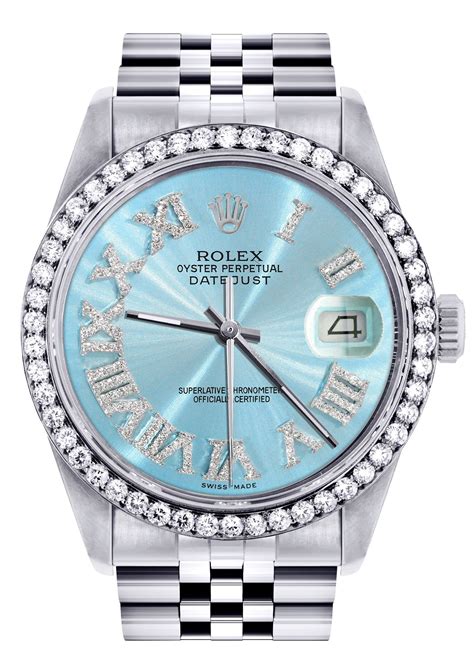 rolex light blue|rolex with light blue face.